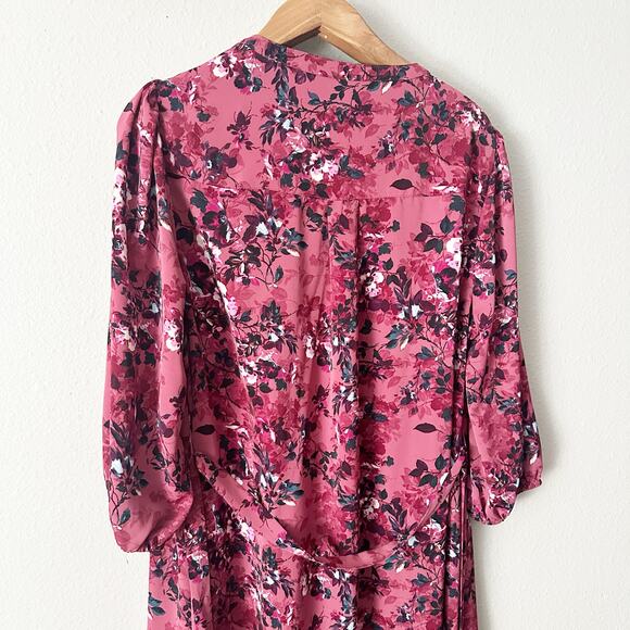 Torrid Long Sleeve Belt Mini Studio Crepe de Chine Shirt Dress women's size 2X - Picture 11 of 13